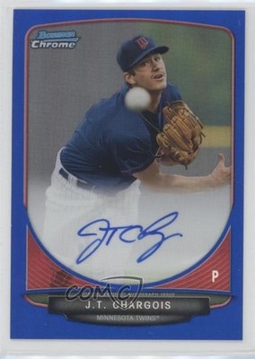 2013 Bowman Chrome Prospects Blue Refractor 70/150 JT Chargois #BCA-JC Auto 0af