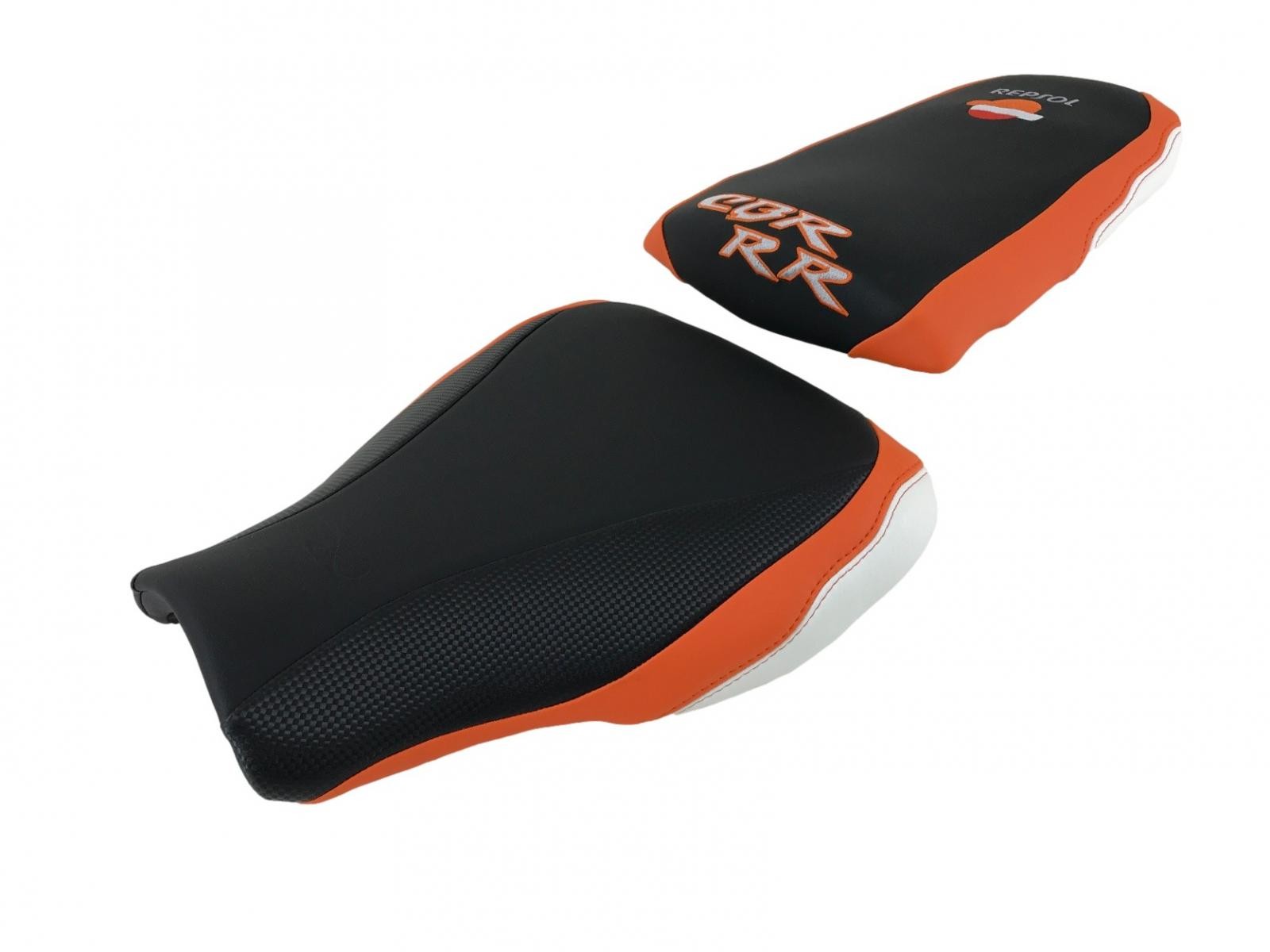 Housse de selle Honda CBR600RR 2014-2019 Top Sellerie revêtement noir antidérapant HSD6757