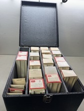 Lot of 18 Sears 40 Slide Trays End Lock Feature TDC Type 3-9975. With Carry Case