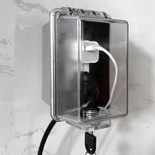 Baby Safety Outlet Cover Box-Key Lock for Much Better Toddler Proofing, Easie...