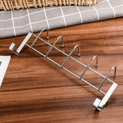 Over Door Haken Rack 5 Haken Edelstahl Aufhänger Handtuch Garderobe Hutschiene Organizer