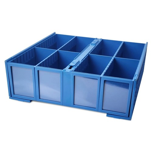2 Blue Card Storage Bins Hold 3200 Toploaders Magnetic Trading Gaming BCW New - Picture 9 of 17