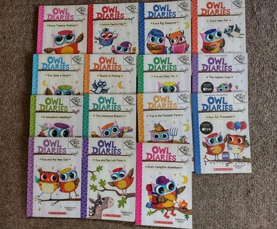 Owl Diaries Book set Lot Of 15 PB 1-12 + 15 18 19 Chapter Books Branches 