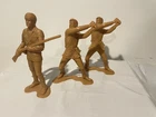 Vintage 1964 Louis Marx Plastic Daniel Boone Frontiersman  3 figuresUSED