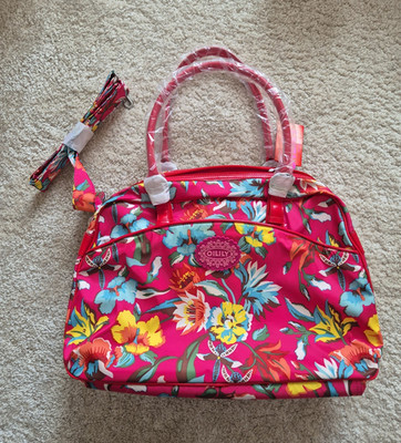 Oilily Damen Handtasche Blumen mehrfarbig Nylon RV 40x25x14cm abnehmbar