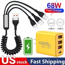 Dual USB PD 68W Fast Wall Charger Power Adapter For Motorola Moto G 5G 2025/2024