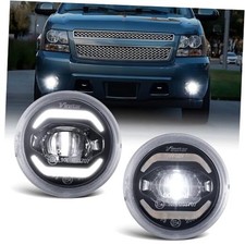 LED Fog Lights wiht DRL Replacement for 07-14 Suburban Tahoe Yukon Avalanche /