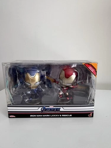 Hot Toys Avengers EndGame Iron Man Mark LXXXV y Rescate Cosbaby Juego Coleccionable
