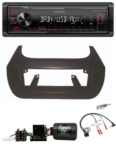 Kenwood Lenkrad DAB USB MP3 1DIN Autoradio für Citroen Nemo Fiat Fiorino Peugeot - Bild 1 von 9