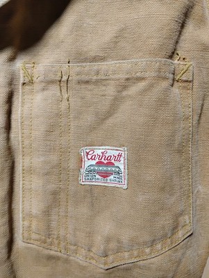 Antique Carhartt Jacket 1920s-1940s Heart Buttons Union Made Very