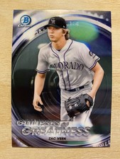 2020 Bowman Chrome - Glimpses of Greatness Insert #GOG-ZV Zac Veen