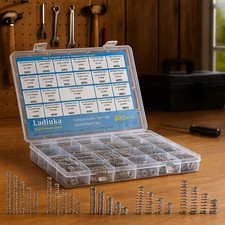 380-PCS Stainless Steel Compression Spring Kit, 23 Sizes for Pen Repair & DIY