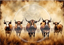 The Herd | A4 Rice Paper | Paper for Decoupage | Decoupage Central