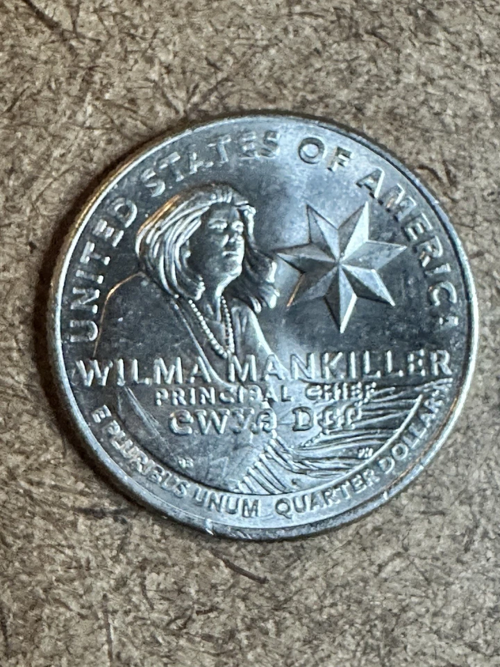 2022 P Wilma Mankiller QuarterRare Coin "In Cod We Trust" - Image 2 of 2