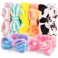Stocking Stuffers for Womens Teen Girls Kids, 8pcs Spa Headband, Bulk