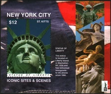 Foglio francobolli ST.KITTS 2016 NY 2016 Stamp Expo MNH #31063