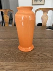 Fiesta Ware Tangerine Monarch Ceramic Vase Glossy Solid Pottery
