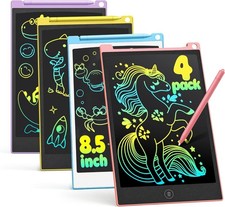 4 Pack LCD Writing Tablet, 8.5 Inch Colorful Drawing Board, Kids Travel G