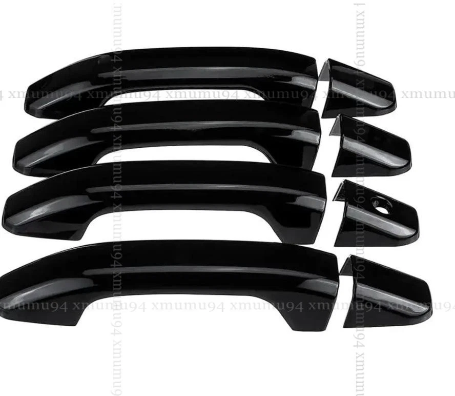 8x For Chevy Silverado GMC Sierra 1500 2019-2025 Side Door Handle Covers Trims Foto 2 de 4