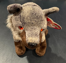 Ty Beanie Babies Howl the Wolf Plush 2000