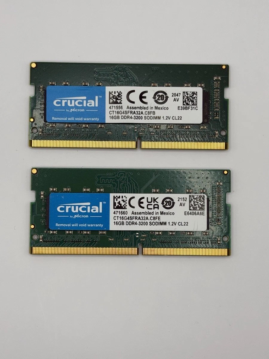 Crucial DDR4 SDRAM 32 GB Total Capacity Memory (RAM) for sale | eBay