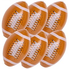 FOIMAS 6pcs Inflatable Footballs,16 Inch Large Blow Up Footballs 16", orange