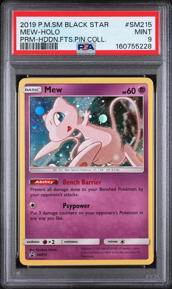 Mew Pokémon TCG Professional Sports Authenticator (PSA) Grade 9