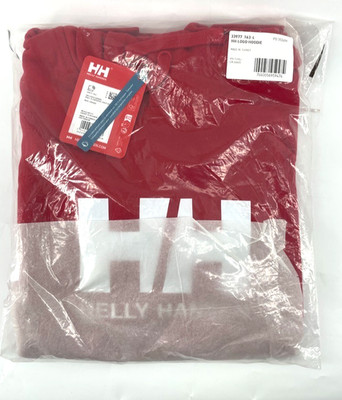 Helly Hansen Hoodie Sweatshirt Big Logo Large Men Women Unisex Ski NWT NEW