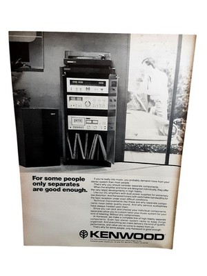 1978 Kenwood Stereo Components Vintage Print Ad Hi-Fi Audio System