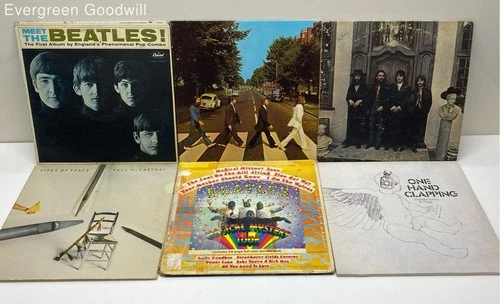 VTG Lot of Beatles, Paul McCartney & Wings Vinyl LP Records Untested