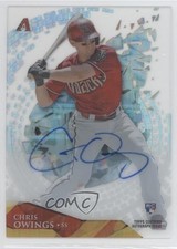 2014 Topps High Tek Auto Disco Diffractor 5/50 Chris Owings #HT-CO Auto 0q5