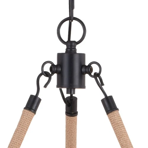 Vaxcel Lighting H0261 Breckenridge 6 Light 31"W Antler Ring - Grey - Picture 4 of 12