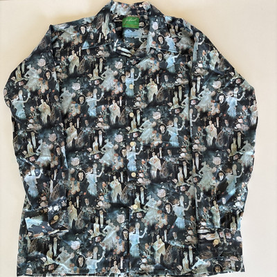 Vintage Great Gatsby Party Joe Namath By Arrow Button Down SZ L 1970 s AOP