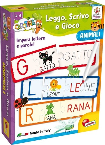 Lisciani Carotina &ndash; Leggo Scrivo E Gioco, Gioco Educativo Ufficiale Per Bambini, Assortimento