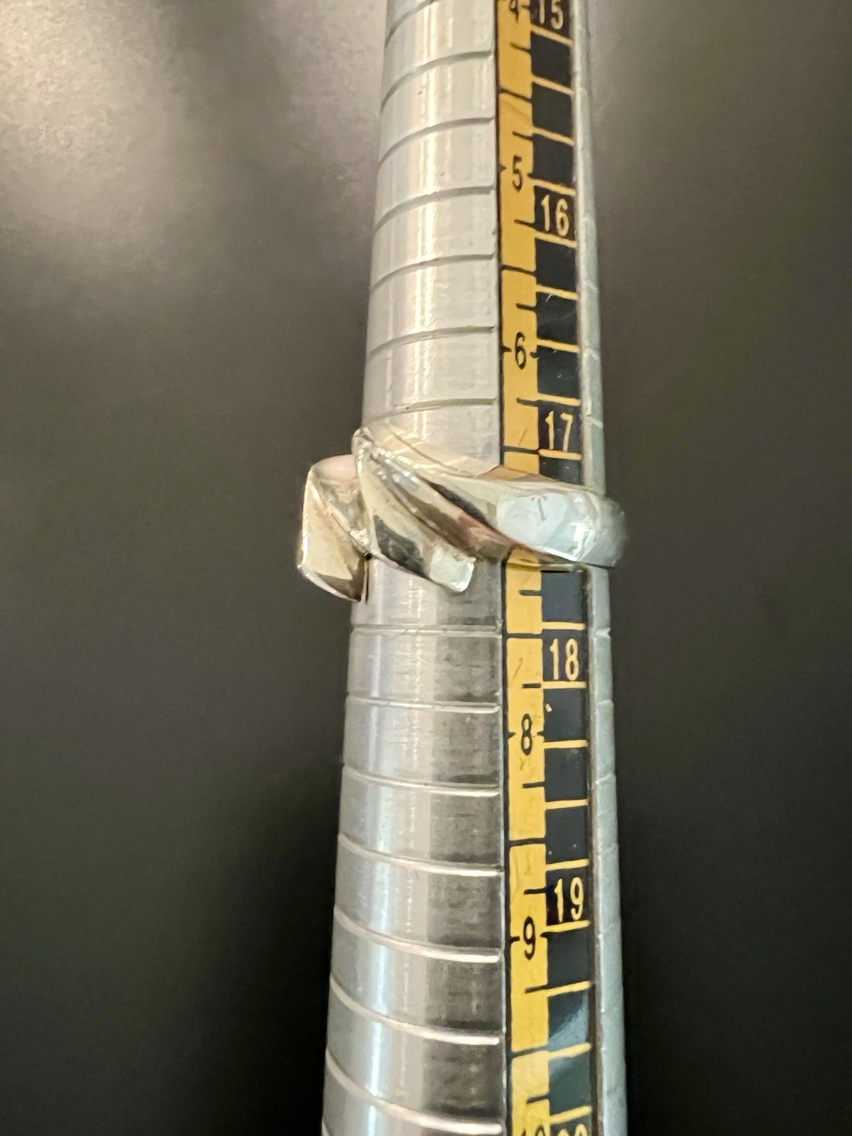 Zigzag Lightning Ring Sterling Silver size 7.5 - image 6