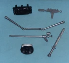 vtg G.I. GI JOE gijoe 1989 SNAKE EYES WIAST body part + WEAPONS lot #2 FREE SHIP