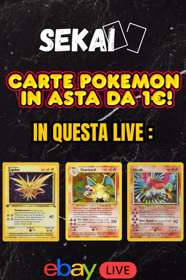 💥ASTE 1€ CARTE SINGOLE POKEMON SENZA RISERVA! 💣 - RIP & SHIP Seconda Sera