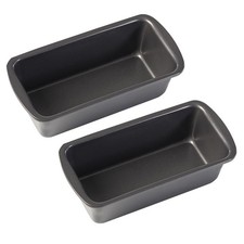 2PCS 1lb Small Loaf Tin for Baking, 19x9x6cm Stainless Steel Bread Tin, Non-S...