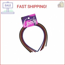 Goody Ouchless Shoestring Headbands, 5 Ct, Assorted Colors, Stylish  Lightweigh