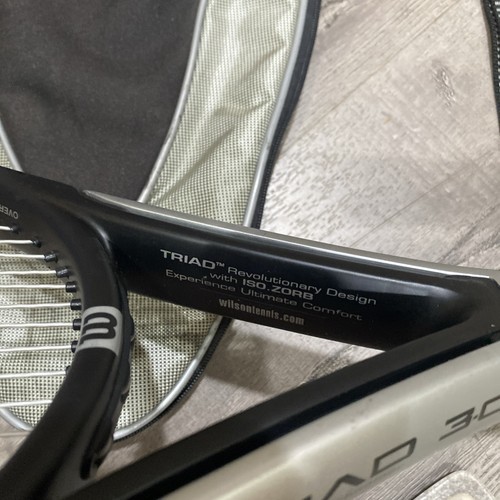 Wilson Triad 3.0 OS Tennis Racquet (4 3/8”) Grip Racket Hammer w/ Bag - Picture 10 of 19
