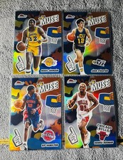 2025-26 Topps Finest Muse Refractor Lot (4) Magic Johnson Dennis Rodman Mint SP