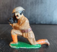 BARCLAY VINTAGE TOY SOLDIER PHOTOGRAPHER 758 B101 MANOIL HTF 1930s DOUGHBOY