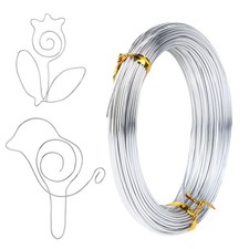 Giantree 18 Gauge Aluminum Craft Wire, 1 mm x 20 m Bendable Metal Craft Wire ...
