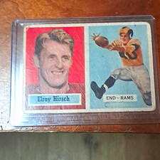 Topps 1957 Elroy Hirsch #46 Los Angeles Rams NFL Football Trading Card