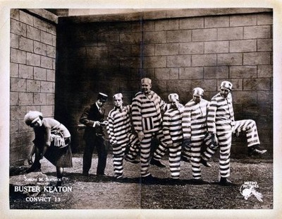 Old Movie Photo Convict 13 Lobby Card Sybil Seely Buster Keaton Joe Roberts 1920