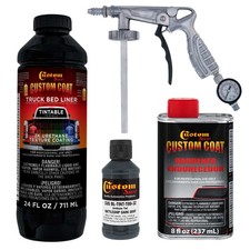 Battleship Dark Gray Urethane Spray-on Truck Bed Liner 1 Quart Spray Gun Kit