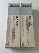 Loreal Dia Color 8/8N Light Blonde Alkaline Demi Permanent Gloss Color x 2!