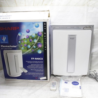 Sharp Plasmacluster Model FP-N40CX AIR PURIFIER With Box Manual Remote Tested