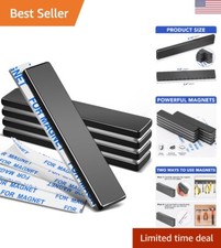 Neodymium Magnets, 5 Pack Black Super Strong Magnets Bar, Waterproof Heavy Du...