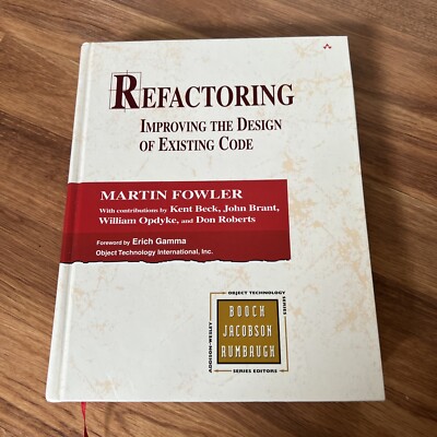 Refactoring: Improving the Design of Existing Code Martin Fowler, Kent Beck, Jo